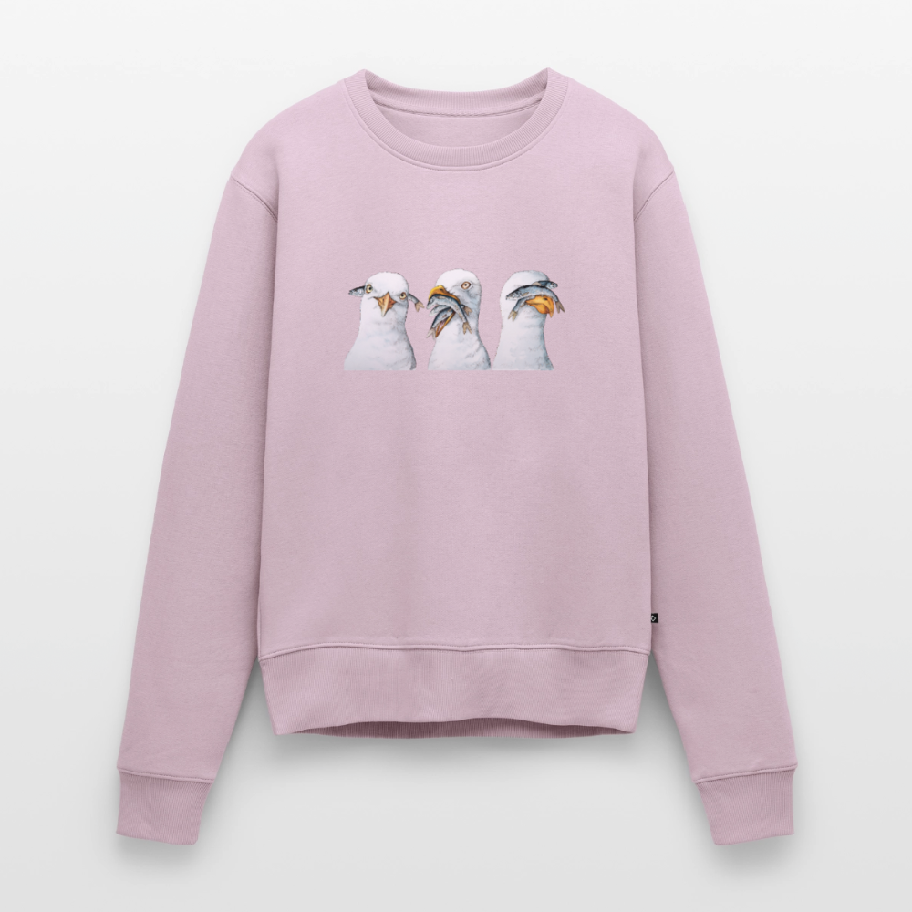 Drei Weise Möwen - Frauen Premium Pullover - Altrosa