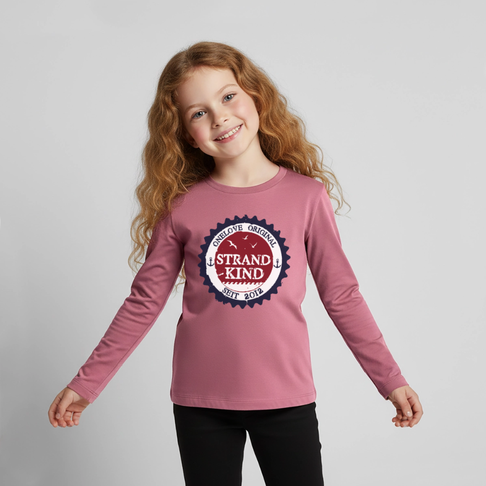 Strandkind Original - Kinder Premium Langarmshirt - Mauve