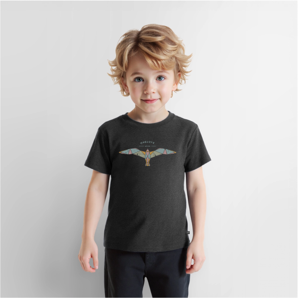 Vintage Möwe - Kinder Premium T-Shirt - Anthrazit meliert