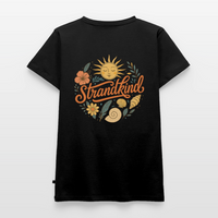 Strandkind - Frauen Bio-T-Shirt mit V-Ausschnitt - Schwarz