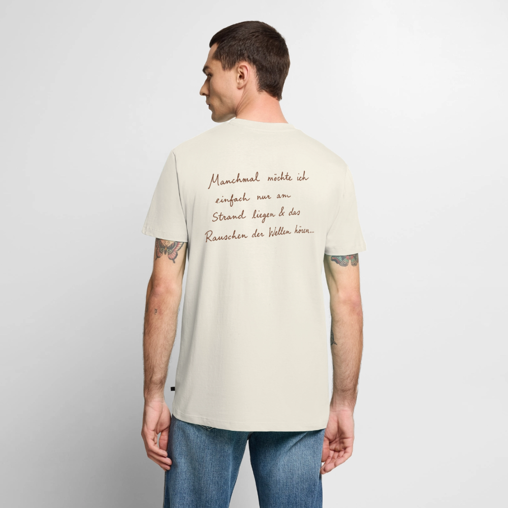 Ab an den Strand  - Unisex Premium T-Shirt - Naturweiß