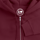 Moin Stick - Unisex Premium Kapuzenjacke - Burgunderrot