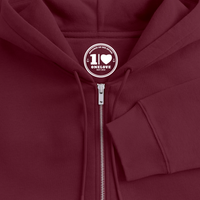 Moin Stick - Unisex Premium Kapuzenjacke - Burgunderrot
