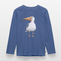 Eisvogel - Kinder Premium Langarmshirt - Taubenblau