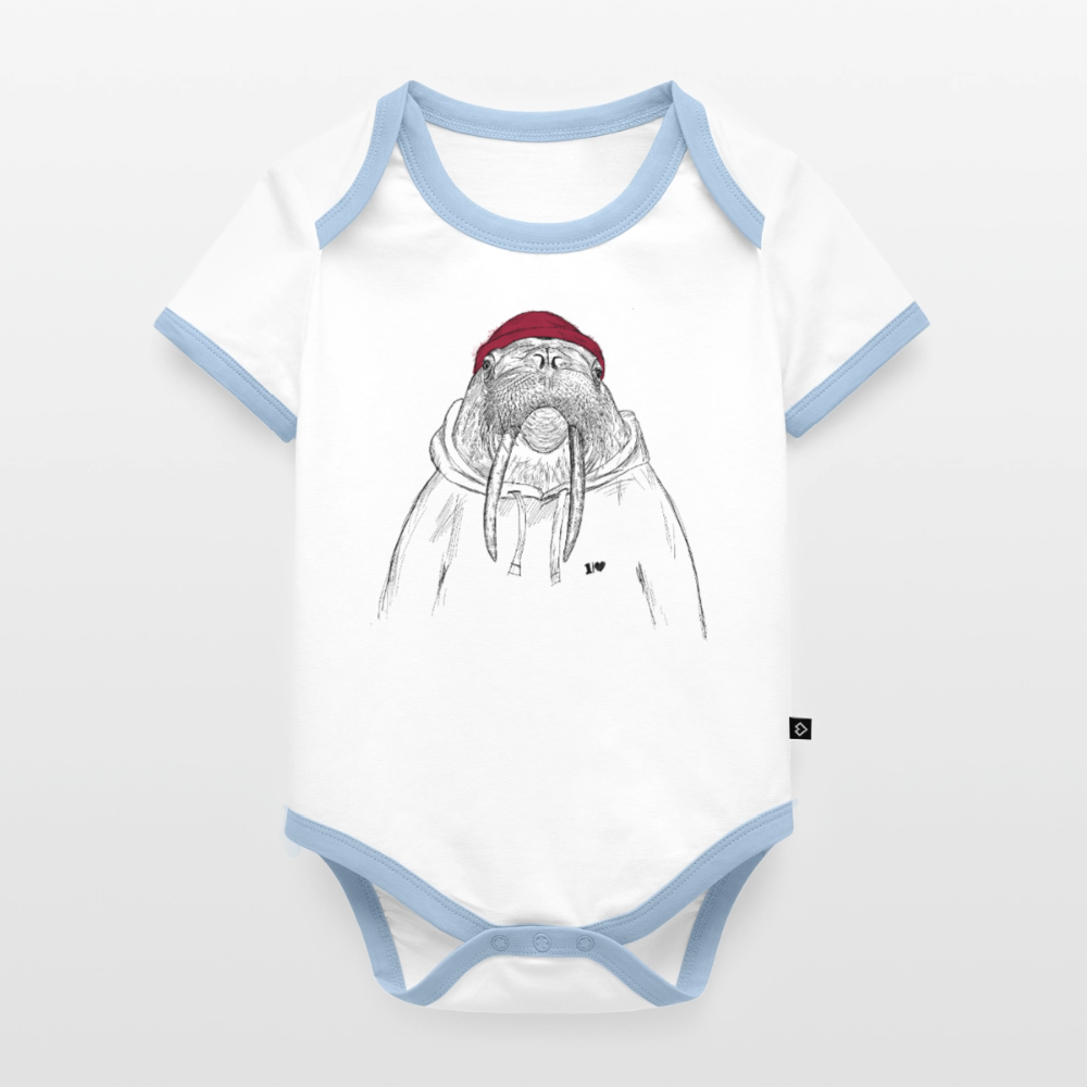 White/Light Blue / 56 (0-2 months)