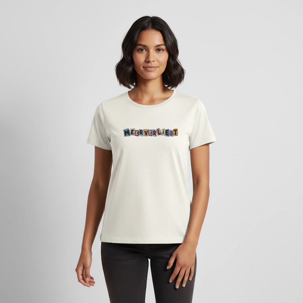 Meerverliebt - Frauen Premium T-Shirt - Naturweiß