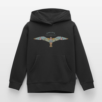 Vintage Möwe - Kinder Premium Hoodie - Schwarz