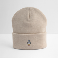 F**k You Möwenlady - Bestickte Wintermütze - Beige