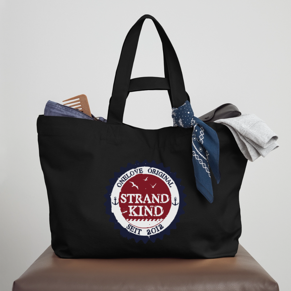 Strandkind Original - Recycelte Shopping Bag - Schwarz