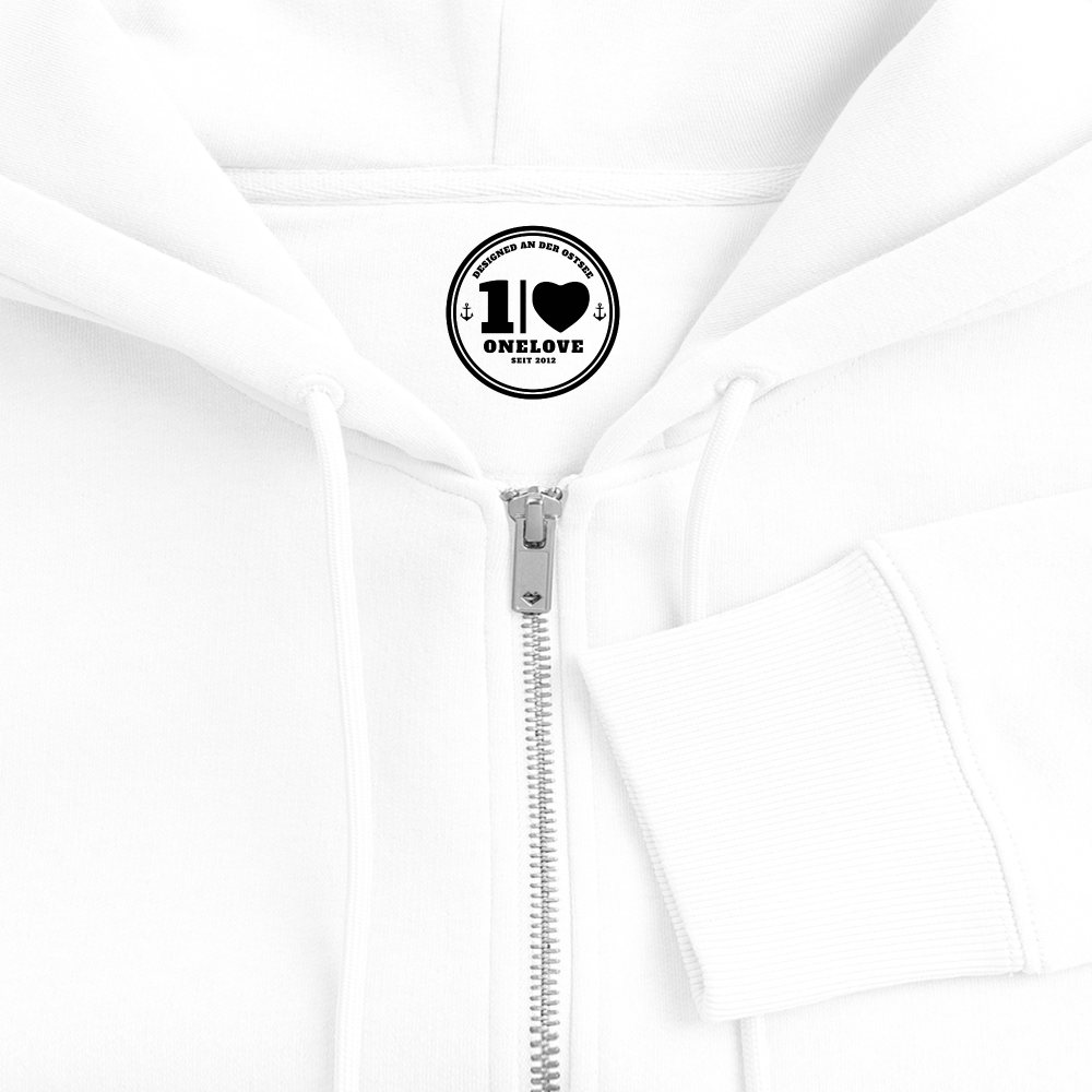 Anker Stick - Frauen Premium Kapuzenjacke - Weiß