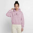 MEERCI - Cropped Oversized Heavyweight Frauen Hoodie - Altrosa