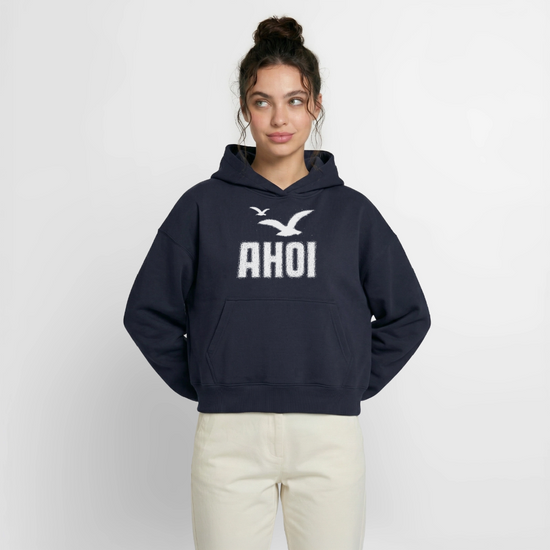 Ahoi - Cropped Oversized Frauen Hoodie