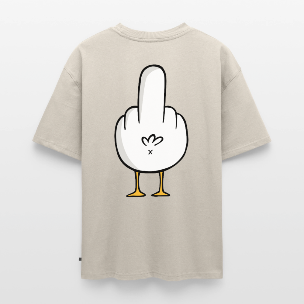 F**k You Möwe - Unisex Premium Oversized Bio T-Shirt - Beige
