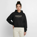 Meerverliebt - Cropped Oversized Heavyweight Frauen Hoodie - Schwarz