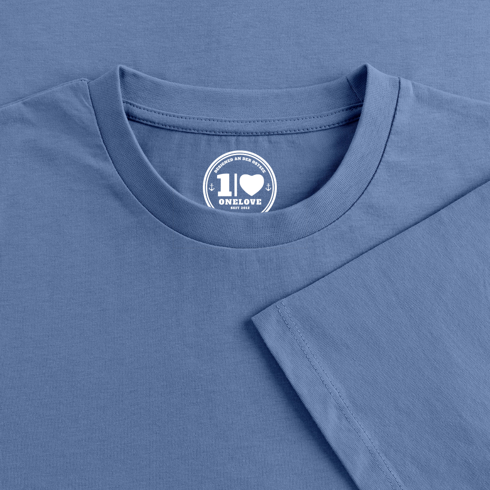 Drei weise Möwen - Unisex Premium T-Shirt - Taubenblau