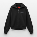 Sonne, Strand & Meer Club - Relaxed Frauen Half Zip Sweatshirt - Schwarz