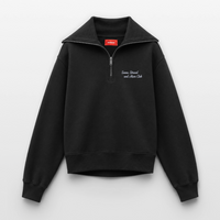 Sonne, Strand & Meer Club - Relaxed Frauen Half Zip Sweatshirt - Schwarz