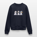 Drei Weise Möwen - Frauen Premium Pullover - Navy