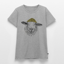 Wolle Schaf - Frauen Premium T-Shirt - Grau meliert