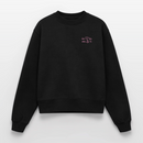 Im Herzen Verankert Stick - Relaxed Frauen Organic Sweatshirt - Schwarz