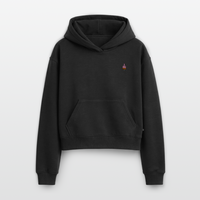F**k You Eis Stick - Cropped Oversized Heavyweight Frauen Hoodie - Schwarz