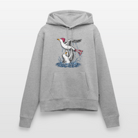 Dancing Möwe - Frauen Premium Hoodie - Grau meliert