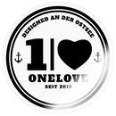 ONELOVE - Sticker Größe S (10 x 10 cm) - Transparent glänzend
