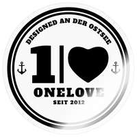ONELOVE - Sticker Größe S (10 x 10 cm) - Transparent glänzend