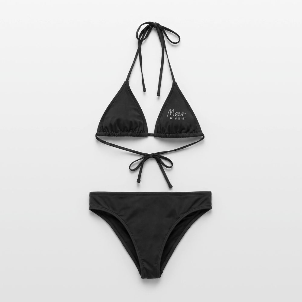 Meerverliebt - Frauen Bikini - Schwarz