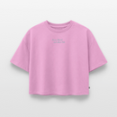 Sonne, Strand & Meer Club - Frauen Premium Oversized Bio Cropped T-Shirt - Verwaschenes Rosa