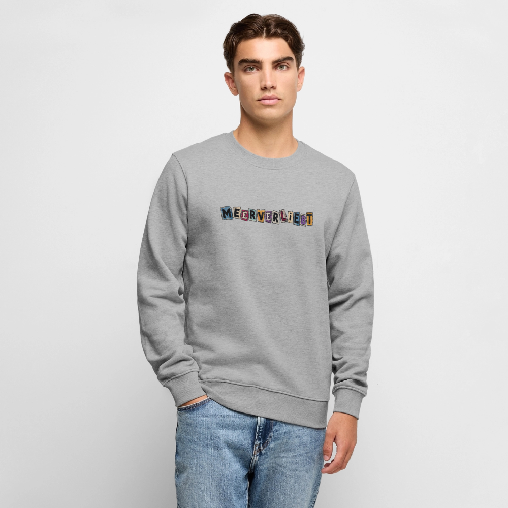 Meerverliebt - Unisex Premium Pullover - Grau meliert