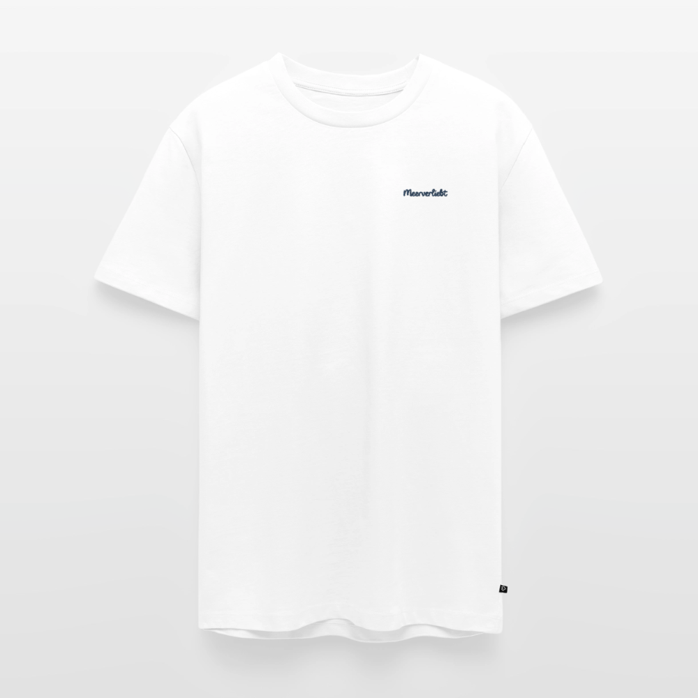 Meerverliebt Stick - Unisex Premium T-Shirt - Weiß