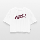 Strandkind - Frauen Premium Oversized Bio Cropped T-Shirt - Weiß