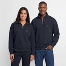 Original Hauk - Relaxed Unisex Organic Half Zip Sweatshirt - Navy