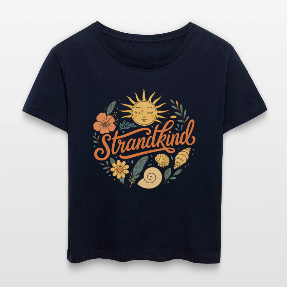 Strandkind -  Relaxed Frauen Bio-T-Shirt - Navy