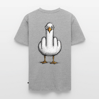 F**k You Möwe - Unisex Premium T-Shirt - Grau meliert