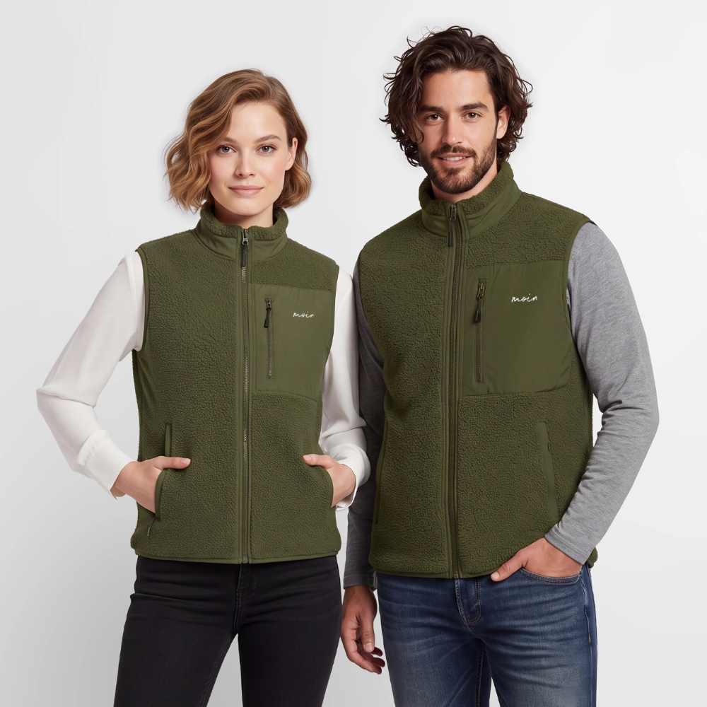 Moin - Unisex Sherpaweste - Khaki
