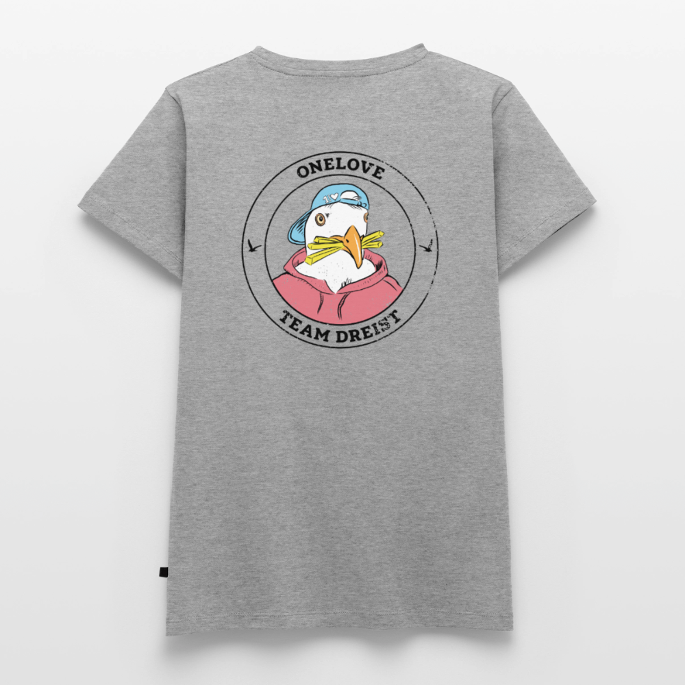 Team Dreist - Frauen Premium T-Shirt - Grau meliert