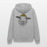 Wolle Schaf - Unisex Premium Hoodie - Grau meliert