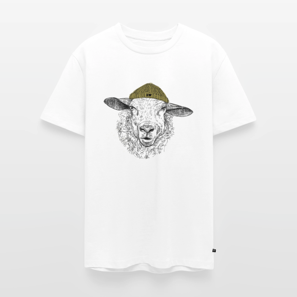 Wolle Schaf - Unisex Premium T-Shirt - Weiß