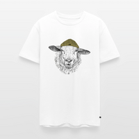 Wolle Schaf - Unisex Premium T-Shirt - Weiß