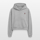 F**k You Eis Stick - Cropped Oversized Heavyweight Frauen Hoodie - Grau meliert