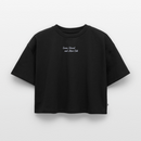 Sonne, Strand & Meer Club - Frauen Premium Oversized Bio Cropped T-Shirt - Schwarz