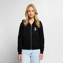 Eisvogel - Frauen Premium Kapuzenjacke - Schwarz