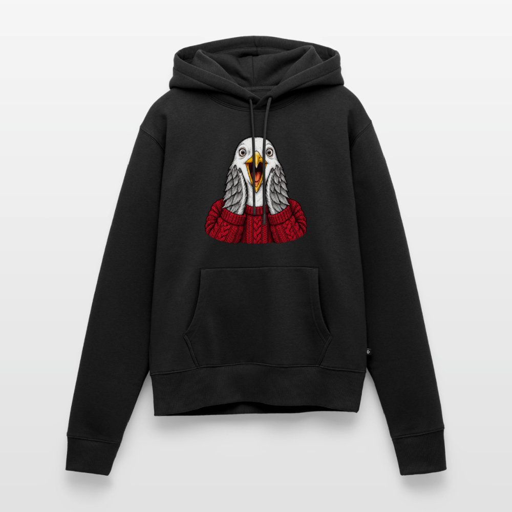 Möwe allein Zuhaus - Frauen Premium Hoodie - Schwarz