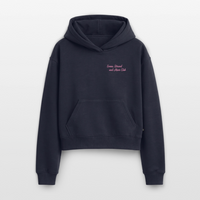 Sonne, Strand und Meer Club - Cropped Oversized Heavyweight Frauen Hoodie - Navy
