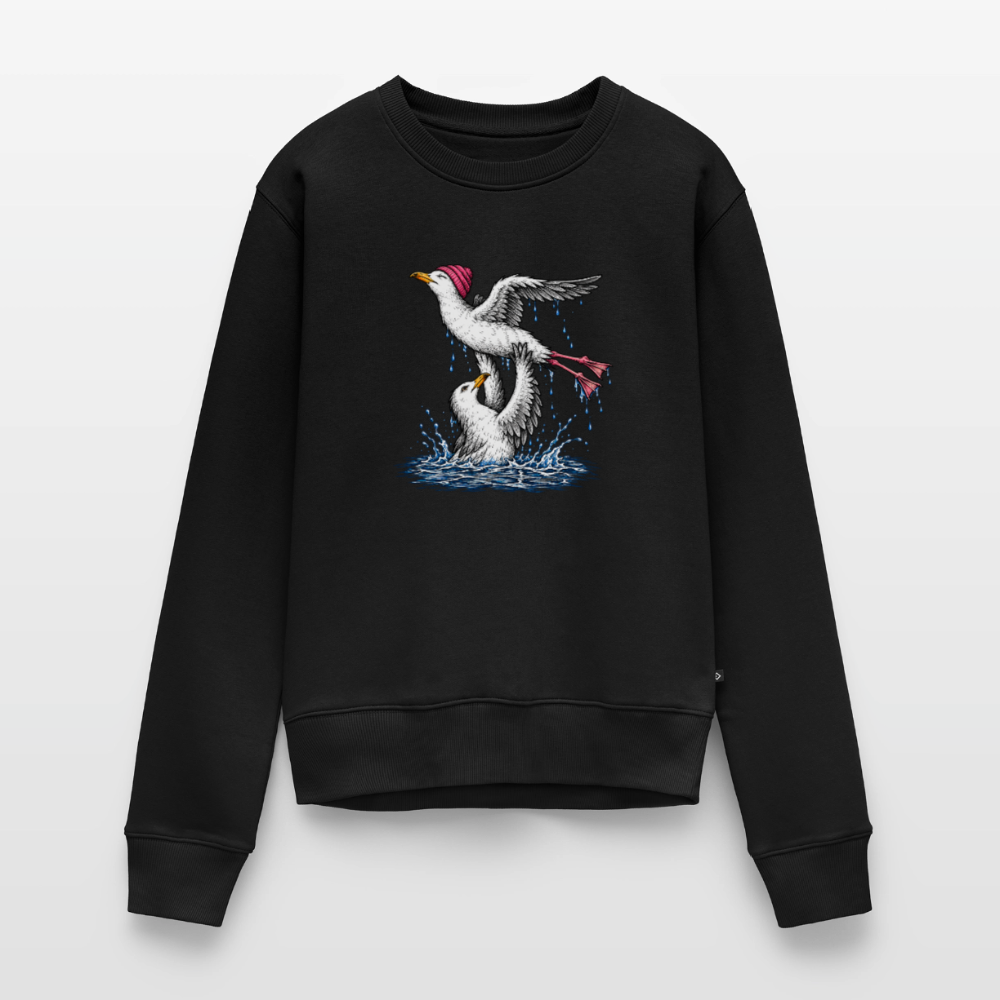 Dirty Möwing - Frauen Premium Pullover - Schwarz