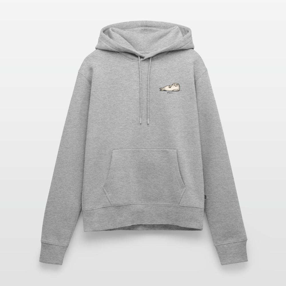 Moin Robbe - Frauen Premium Hoodie - Grau meliert