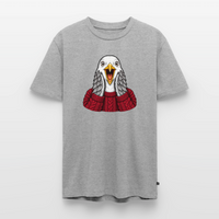 Möwe allein Zuhause - Unisex Premium T-Shirt - Grau meliert