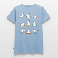 Yoga Möwen - Frauen Premium T-Shirt - Hellblau